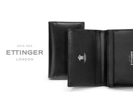 [ETTINGER社公認正規販売店]エッティンガー / ETTINGER NO CORNERS BLACK COLLECTION●011 ビジティング・カードケース 143JR ( レザー/名刺入れ/カードホルダー/メンズ )