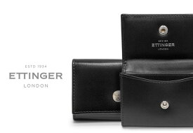 [ETTINGER社公認正規販売店]エッティンガー / ETTINGER NO CORNERS BLACK COLLECTION●011 コインパース 2034DJR ( メンズ/レザー/コインケース/小銭入れ )