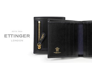 �E[ETTINGER�Ќ��F���K�̔��X]��003 ETTINGER / �G�b�e�B���K�[ BLACK-PURPLE EURO COLLECTION MINI WALLET 6C / C & ZIP POCKET���K����t���j�܂�~�j�E�H���b�g BH975BEJ�u���b�N×�p�[�v�����[�� �R���N�V����