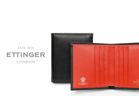 [ETTINGER社公認正規販売店]エッティンガー / ETTINGER ■●スターリング・オレンジコレクション MINI WALLET 6C / C ニつ折りミニウォレット ST975BJ ( メンズ/レザー/ウォレット/二つ折り財布 ) STERLING ORANGE