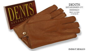 [デンツ社公認販売店]DENTS 手袋 / デンツ手袋 DEERSKIN / ディアスキン ( 鹿革 ) [ TOBACCO / タバコ ] 15-1544T 【楽ギフ_包装】