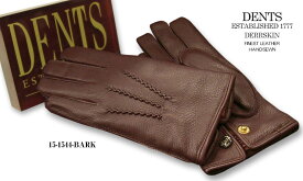 [デンツ社公認販売店]DENTS 手袋 / デンツ手袋 DEERSKIN / ディアスキン ( 鹿革 ) [ BARK / バーク ] 15-1544BA 【楽ギフ_包装】