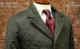 LAVENHAM / ラベンハム [ STARSTON / スターストン ] ウールキルティング チェスターコート●560 191202-VW2 / CHARCOAL GREY メンズ / MENS