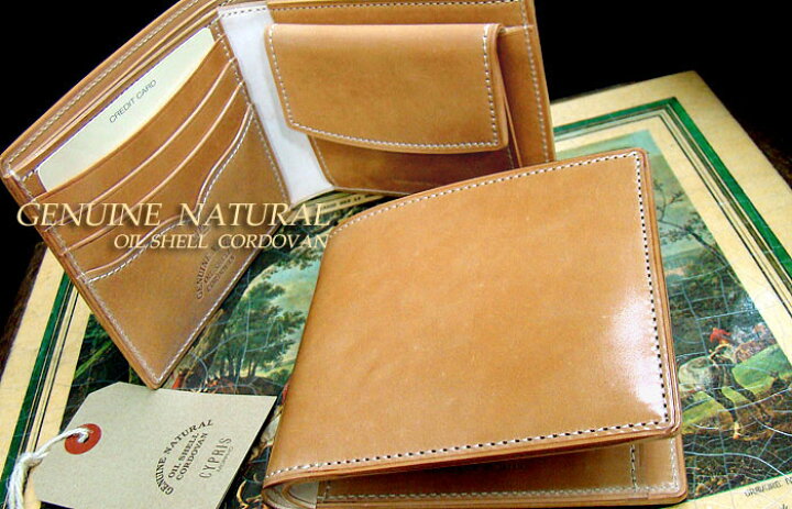 楽天市場】[ キプリス / CYPRIS ] □ナチュラルコードバン 二つ折り  