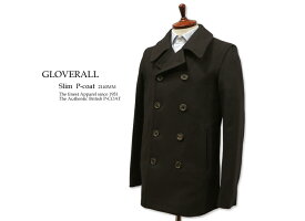 GLOVERALL / Slim P-COAT スリム ピーコート [ 2140MM ]メンズ コート(ダークネイビー）