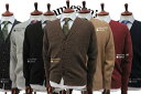 ■【 JAMIESON'S 】 ジャミーソンズ カーディガンシェットランドウール 無地 英国製 (スコットランド)( MK839V ) PURE NEW WOOL ニットカーディガン/メンズ/紳士