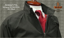 【 BARACUTA / バラクータ 】スイングトップ / G9 ORIGINAL “ MADE IN ENGLAND / 英国製 ”［レギュラー フィット / オリジナル/ クラシック/ ハリントンジャケット］バラクータクロス ( 100 BLACK )