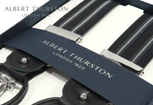 �y���{���K�A���㗝�X���i�z[ ALBERT THURSTON / �A���o�[�g�T�[�X�g�� �T�X�y���_�[ ] �ѕ�35mm / �T�X�y���_�[ (�u���b�N�n�Ƀ`���R�[���O���[×�I�t�z���C�g�̃X�g���C�v�� ) ALS-80( �����Y ) �y�y