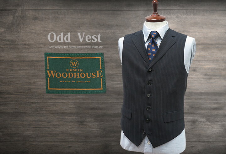 楽天市場】OddVest / 襟付きオッドベスト / 英国［WOODHOUSE / ウッド  