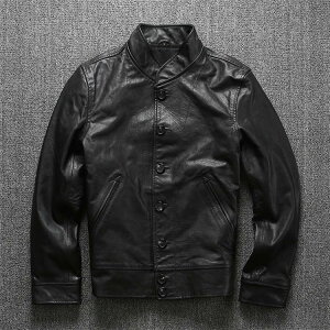本革ジャケット 牛革 レザージャケット 牛革 テーラードジャケット EU風ジャケット ゴート 男 本革ジャンバー レザージャケット 無地革ジャン レザースーツジャケット 送料無料 メンズ