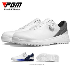 ゴルフシューズ メンズ スパイクレス BOA 通気 ゴルフスニーカー ネイビー白色 ボア アウトロック ゴルフ靴 男性用 革靴 レザーシューズ 灰色 耐磨 Golf shoes 送料無料