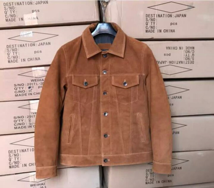 楽天市場】本革ジャケット 羊革スエード レザージャケット 革ジャン 
