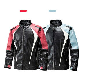 レザージャケット 秋 メンズ 革ジャケット 黒色 ライダースジャケット 立襟 カジュアル 秋春 革ジャン バイクジャケット ブルゾン 上着 アウター カジュアル