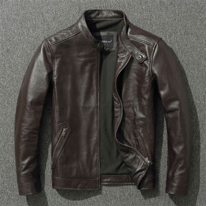 レザージャケット 秋冬 牛革 革ジャケット メンズ 立襟 黒色 カジュアル 秋春 革ジャン バイクジャケット ブルゾン 天然レザー上着 ライダースジャケット アウター カジュアル