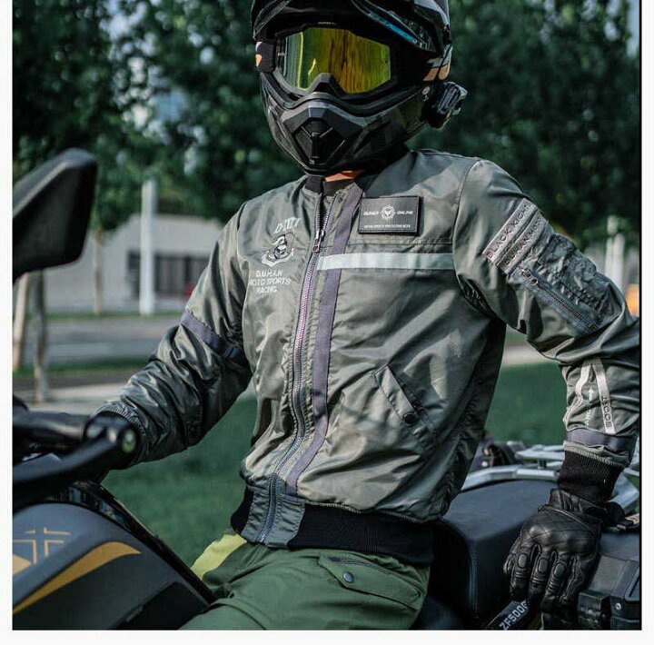 楽天市場】バイクジャケット フライトジャケット メンズ プロテクター 