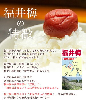 【送料無料】【ギフト包装不可】本格派梅干し:塩と紫蘇だけで漬けた昔ながらの無添加の梅干「しそ漬・福梅ぼし(無選別品)1kg」ご奉仕品