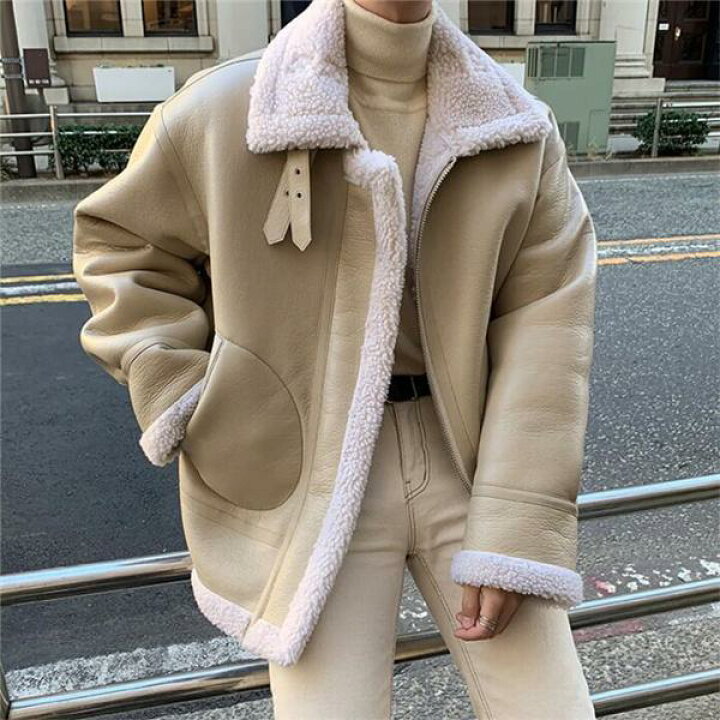 楽天市場】ムートンコート ボアジャケット メンズ 毛皮コート ベルト 