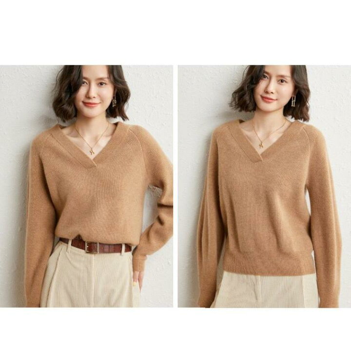 楽天市場】「スーパーSALE10%off」 カシミヤセーター 100% カシミヤ V 