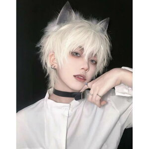 ウィッグ メンズ 短髪 かつら 自然 フルウィッグ ショートウィッグ 前髪あり 男装かっこいい 可愛い ショート耐熱ウィッグスチューム韓国風