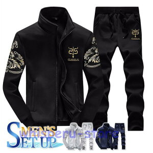 セットアップ ジャージ上下 メンズ 長袖 スウェット上下 スポーツウエア スウェットパンツ ルームウエア 運動着 おしゃれ カジュアル シンプル 秋冬