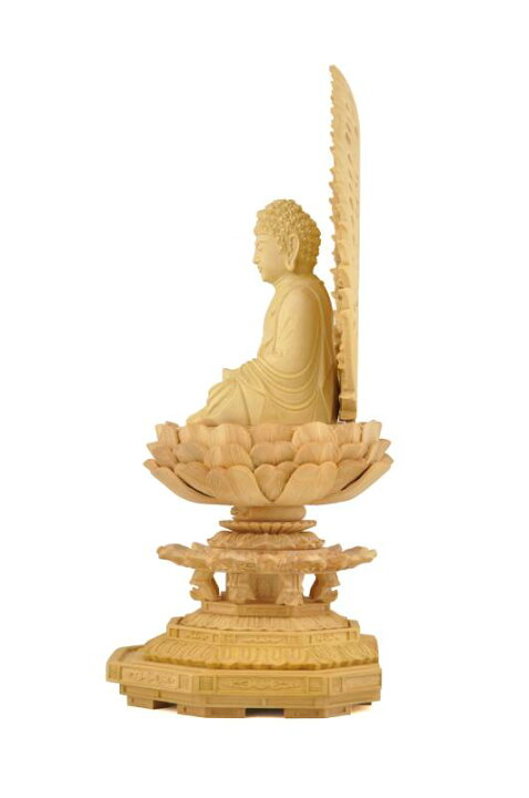 楽天市場】仏像 天台宗 阿弥陀如来 座像 柘植八角台座 飛天光背 1.8寸  