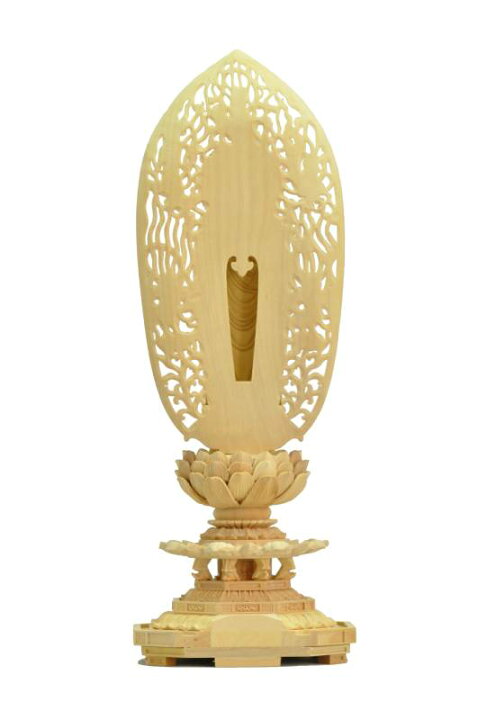 楽天市場】仏像 浄土宗 時宗 阿弥陀如来 立像 柘植八角台座 舟型飛天  