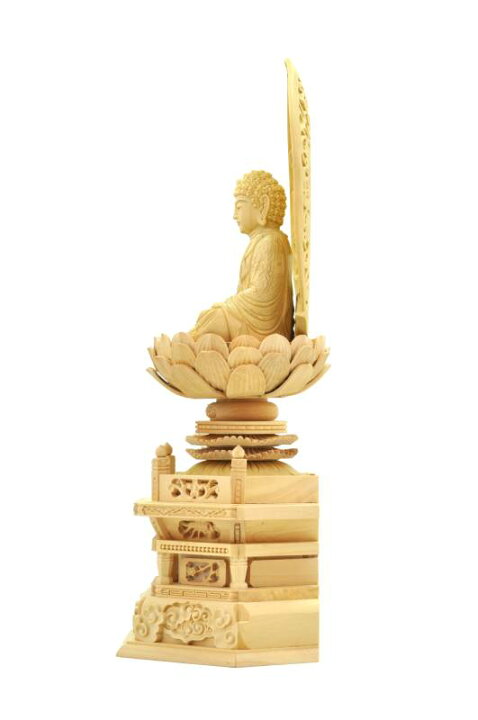 楽天市場】仏像 曹洞宗 臨済宗 禅宗 釈迦如来像 柘植六角台座 唐草光背  