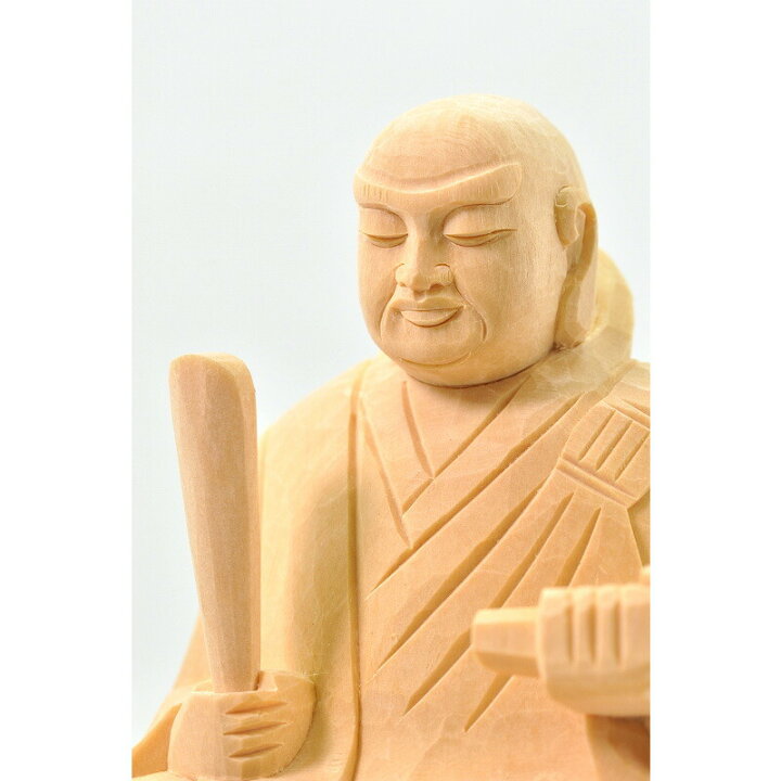 楽天市場】仏像 日蓮宗 桧木 日蓮聖人像 1.8寸 2寸 2.5寸 3寸 檜 