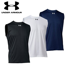 アンダーアーマー ノースリーブシャツ UA TEAM SLEEVE LESS SHIRT 1375589 ルーズフィット トレーニング 野球 ランニング 送料無料