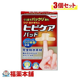 ムヒ ヒビケアパッド 10枚×3個 池田模範堂 [ゆうパケット・送料無料] ひび あかぎれ きりキズ 保護 防水 早く治す
