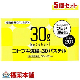 【第2類医薬品】コトブキ浣腸30パステル(30GX20コ入)×5個 [宅配便・送料無料]