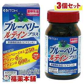 井藤漢方 ブルーベリー ルテインプラス(60球)×3個 [宅配便・送料無料]