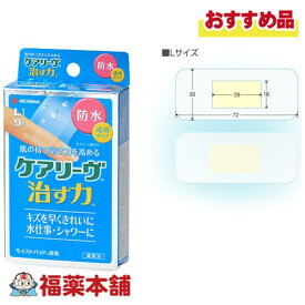 ニチバン ケアリーヴ 治す力 防水 Lサイズ 9枚入 [ゆうパケット・送料無料] 透明タイプ 水仕事 シャワー