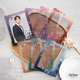 硬質カードケース 硬質ケース 桜 ポストカードサイズ/フォトサイズ/カードサイズ/インスタントフォトサイズ　アクスタケース アクリルフレーム 推し活 推し活グッズ オタ活 グッズ