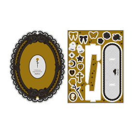 ブラックレースゴシックアクリルフレーム アクリルフレーム アクスタケース アクスタフレーム アクスタポーチ アクスタ収納 推し活 推し活グッズ オタ活 グッズ