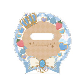 缶バッジ ケース キーホルダー 缶バッジアクリルフレーム75〜80mm スイーツロゼット アクリルフレーム 缶バッジケース 推し活 推し活グッズ オタ活 グッズ