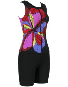 ワコールスイムウェア シェイプアップ水着 セパレート 3分丈SWS731 カラー/EN・BU 人気モデル