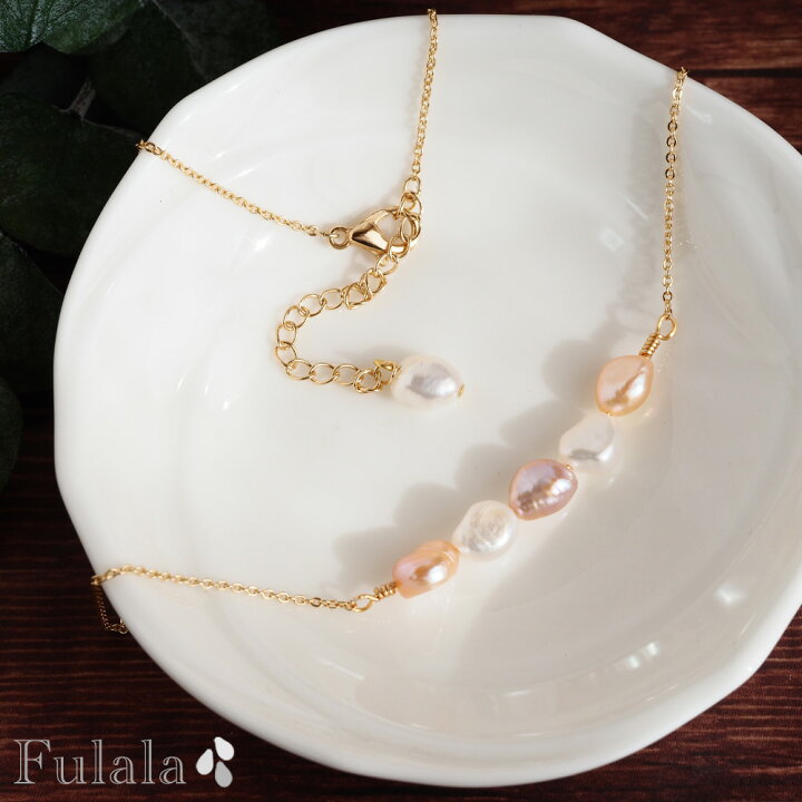 楽天市場】【3/4〜10％OFF！】ネックレス バロック淡水パール 