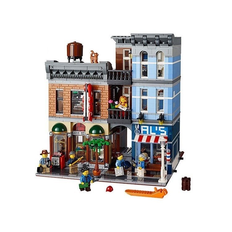 互換ブロック おもちゃ 知育玩具 レゴ 互換品 クリエイター 人気 プレゼント 探偵事務所 クリスマス
