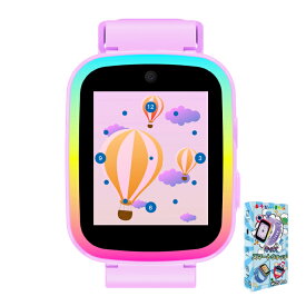 日本正規品・1年保証 スマートウォッチ キッズ腕時計 8GB 512MB 35万画素 英語学習 知育玩具 子供 自撮りカメラ ゲーム 音楽 アラーム 歩数計 録画録音 入園入学祝い 女の子 男の子 おもちゃ 誕生日 プレゼント 子供 ギフト