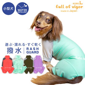シャカシャカ 音がしない 犬 服 夏 伸びて 着せやすい ドッグプレイ(R) 配色 撥水 レイン ラッシュガード ダックス 小型犬用 紫外線対策 UV対策 アウトドア 雨 レインコート レインウエア チワワ トイプードル ミニチュアダックス