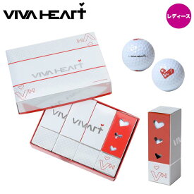 【レディース】ビバハート 017-93760 ゴルフボール 1ダース（12球入り） VIVA HEART