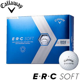 キャロウェイ E・R・C ソフト トリプル・トラック ゴルフボール 1ダース(12個入り) ホワイト 日本正規品 ERCソフト Callaway ERC SOFT TRIPLE TRACK 23