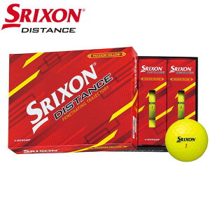 ダンロップ スリクソン ディスタンス ゴルフボール パッションイエロー 1ダース(12球入り) SRIXON DISTANCE DUNLOP 10p