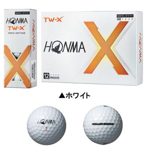 �{�ԃS���t BTQ2402 TW-X �{�[�� 1�_�[�X(12����) �z���C�g �S���t�{�[�� HONMA 10p