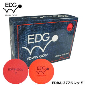 EDWIN GOLF �S���t�{�[���i�}�b�g�j�@12���� EDBA-3776 (���b�h) �@ GOLF BALL �G�h�E�B�� ���U�b�N�X LEZAX