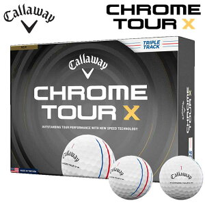�y2026���f���z�L�����E�F�C �N�����c�A�[X �g���v���g���b�N �{�[�� �z���C�g 1�_�[�X(12������) ���{���K�i CHROME TOUR X TRIPLE TRACK Callaway �S���t�{�[��