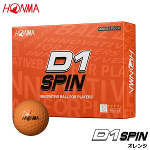 �{�ԃS���t BT2301 D1 SPIN �{�[�� �I�����W 1�_�[�X(12����) �S���t�{�[�� �E���^�� 2�s�[�X �X�s���{�f�B�X�^���X �z���} HONMA