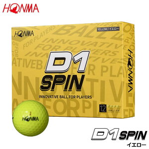 �{�ԃS���t BT2301 D1 SPIN �{�[�� �C�G���[ 1�_�[�X(12����) �S���t�{�[�� �E���^�� 2�s�[�X �X�s���{�f�B�X�^���X �z���} HONMA