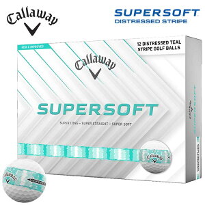 �y2026���f���z�L�����E�F�C SUPERSOFT DISTRESSED STRIPE �e�B�[���@�S���t�{�[�� 1�_�[�X(12������) ���{���K�i Callaway �X�[�p�[�\�t�g �f�B�X�g���X�g �X�g���C�v